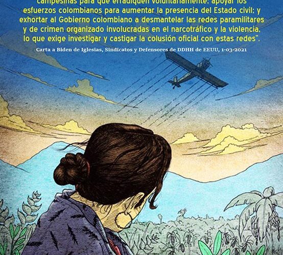 EEUU NO DEBE REINICIAR FUMIGACIÓN AÉREA