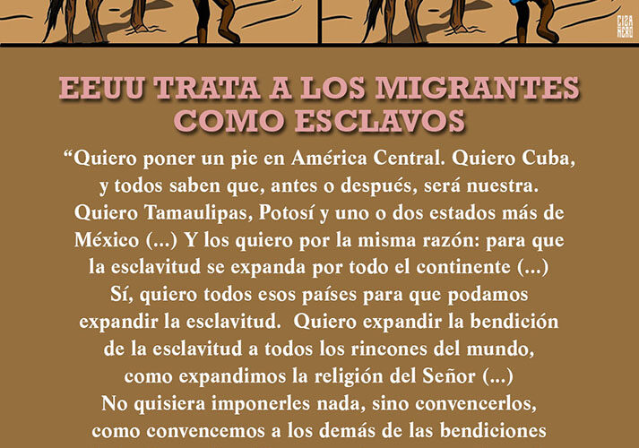 EEUU TRATA A LOS MIGRANTES COMO ESCLAVOS