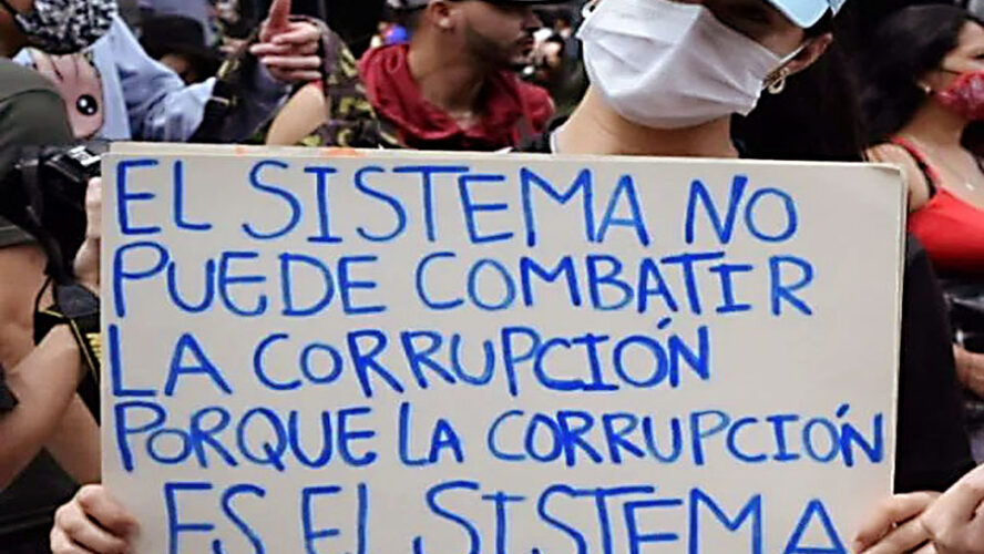 ESCOJA ENTRE LA CORRUPCIÓN Y LA VARIANTE ÓMICRON