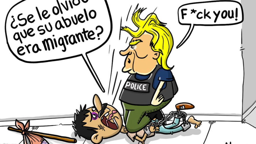 TRUMP ES EL DELINCUENTE, NO LOS MIGRANTES