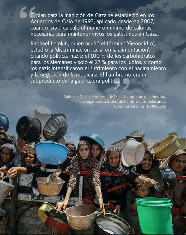 COMO LOS NAZIS, NETANYAHAU MATA CON HAMBRE