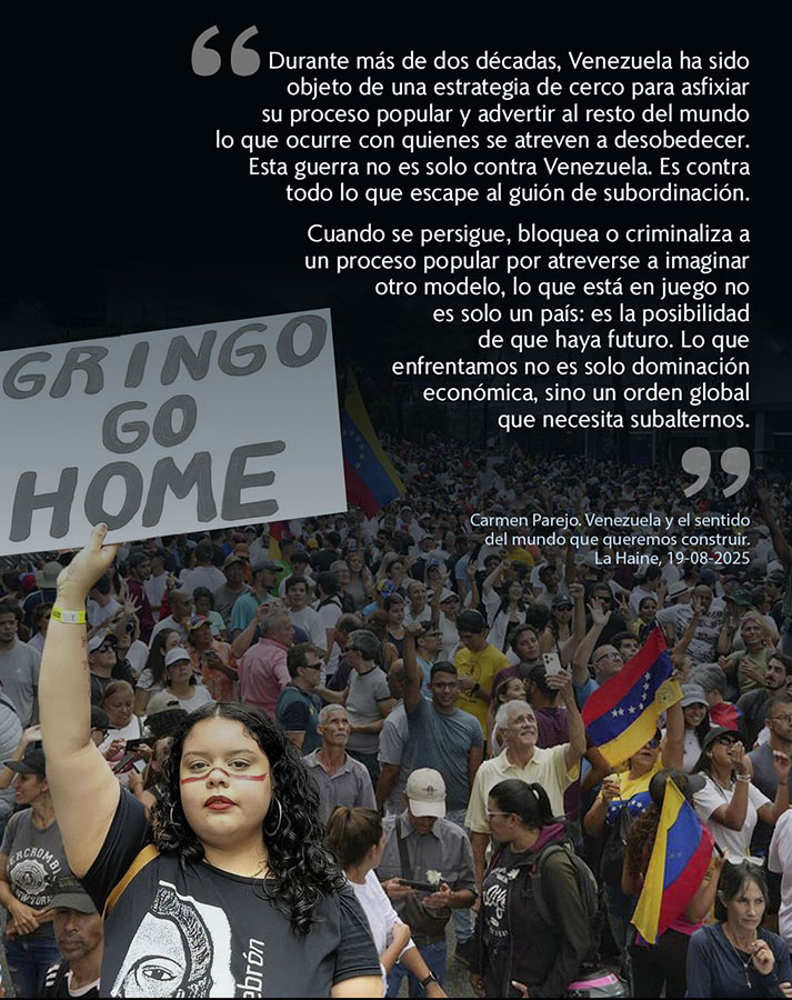 DEFENDER VENEZUELA ES ESTAR DEL LADO DE LOS PUEBLOS