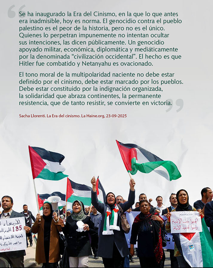 LUCHA DE LOS PUEBLOS CONTRA LA ERA DEL CINISMO