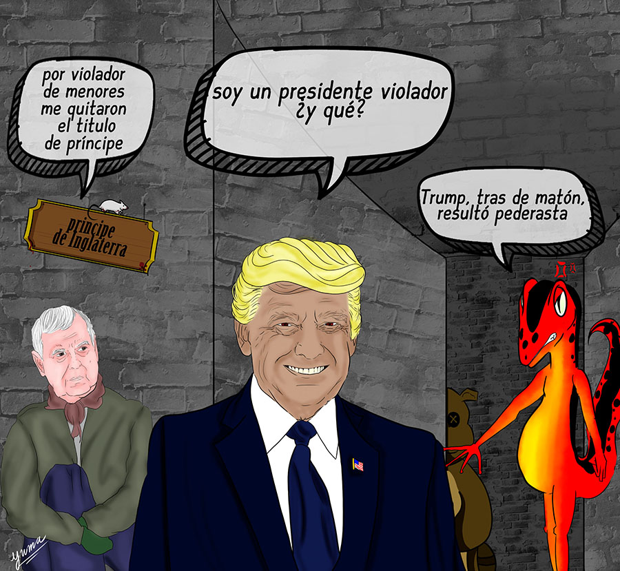 TRUMP ENTRE LOS PERVERTIDOS VIOLADORES DE MENORES