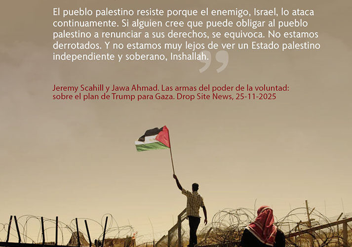 LA RESISTENCIA PALESTINA NO ESTÁ DERROTADA