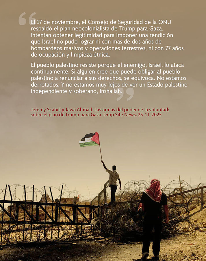 LA RESISTENCIA PALESTINA NO ESTÁ DERROTADA