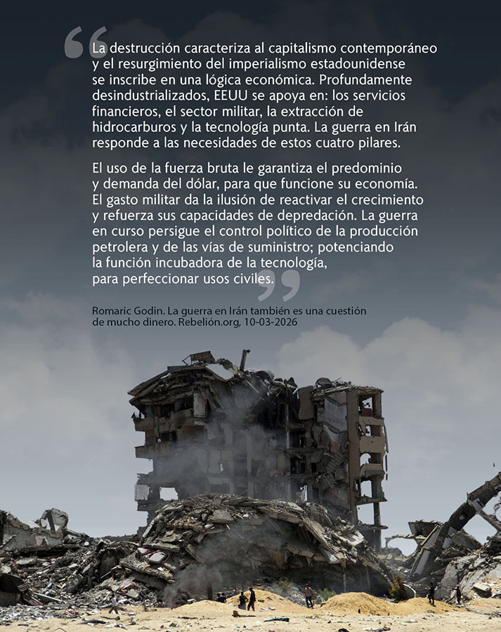 GUERRA CONTRA IRÁN: DESTRUCCIÓN PARA LA ACUMULACIÓN CAPITALISTA
