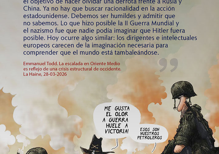LA GUERRA IMPERIALISTA ES IRRACIONAL E IMPREDECIBLE