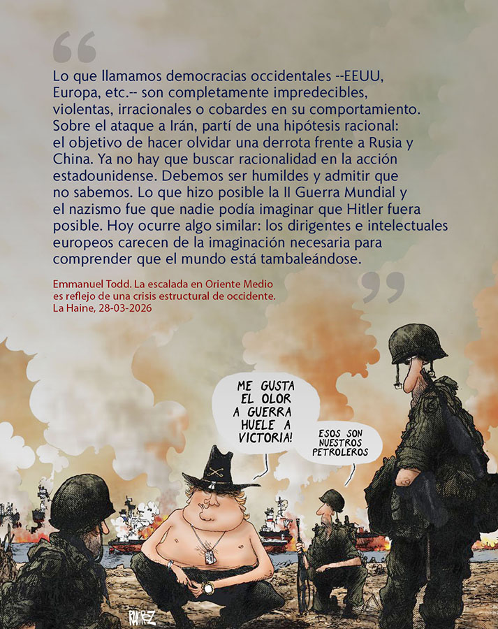 LA GUERRA IMPERIALISTA ES IRRACIONAL E IMPREDECIBLE