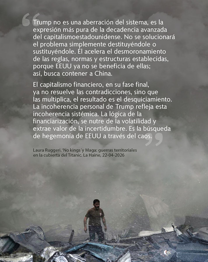 EEUU CREA CAOS INTENTANDO SUPERVIVIR