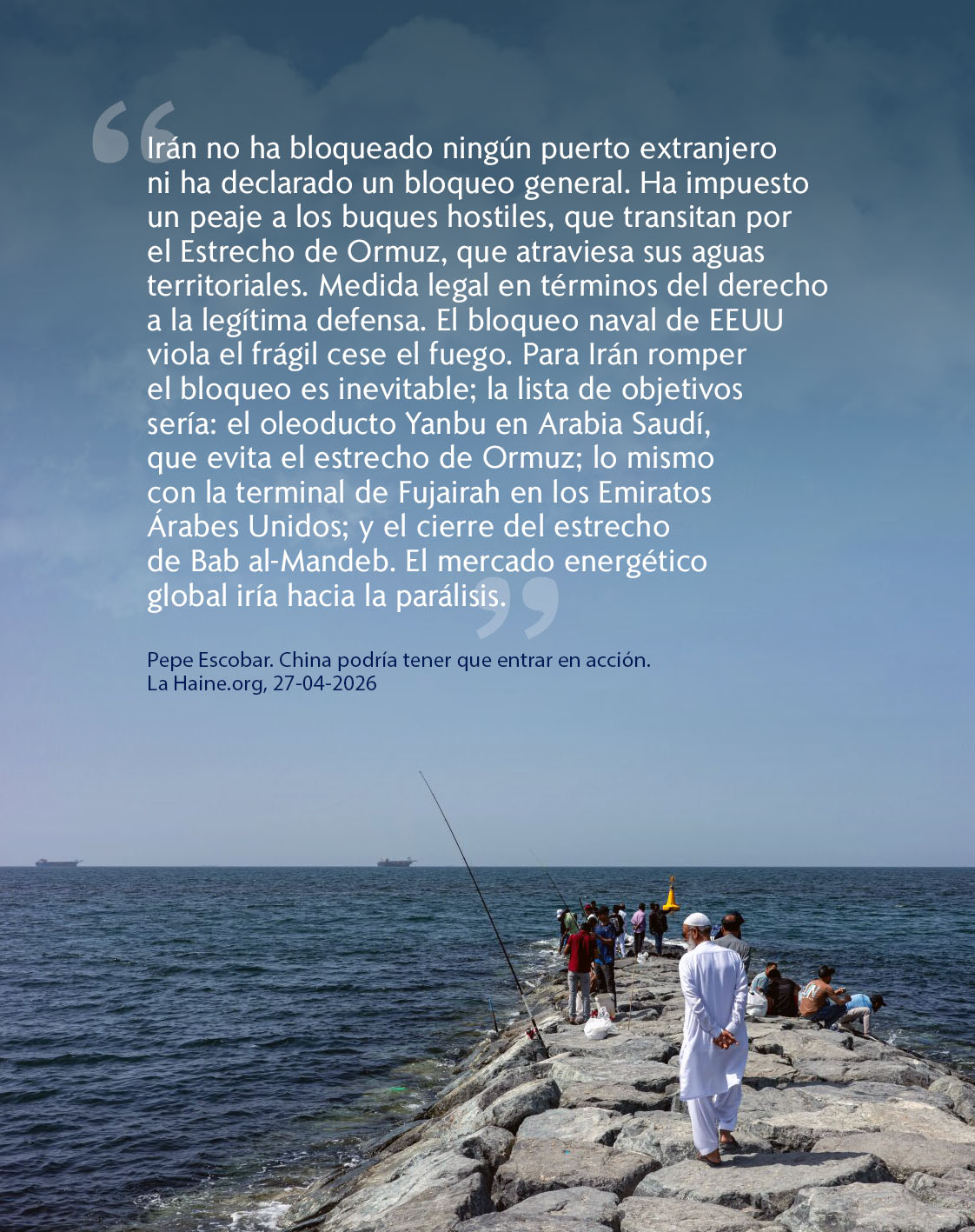 IRÁN NO NEGOCIARÍA PRESIONADA POR EL BLOQUEO NAVAL DE EEUU